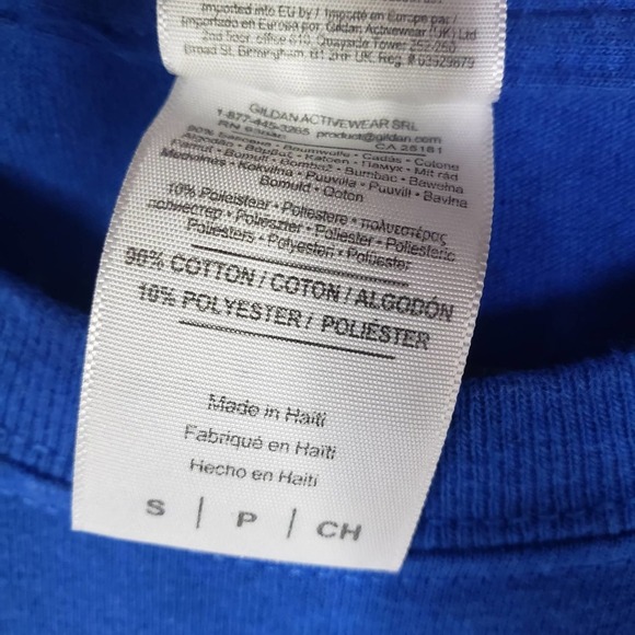 New Glarus Brewing Co Indigenous Short Sleeve Tee S Blue Wisconsin Gildan - Picture 5 of 6